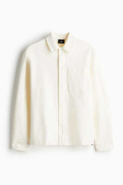 Loose-Fit Brushed Overshirt