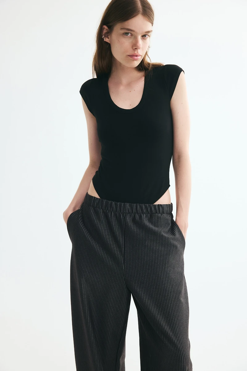Ponte Barrel-Leg Pants