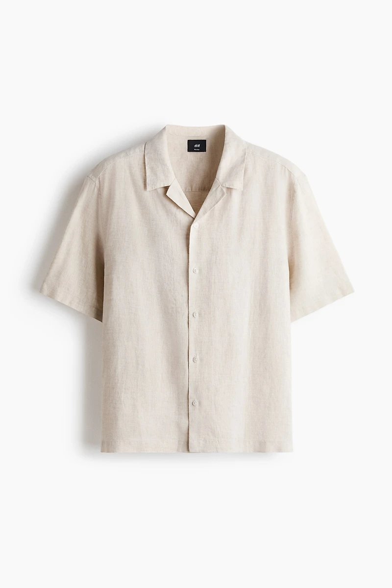 Relaxed-Fit Linen Resort Shirt