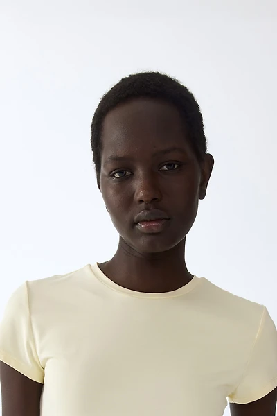 T-shirt ajusté en microfibre