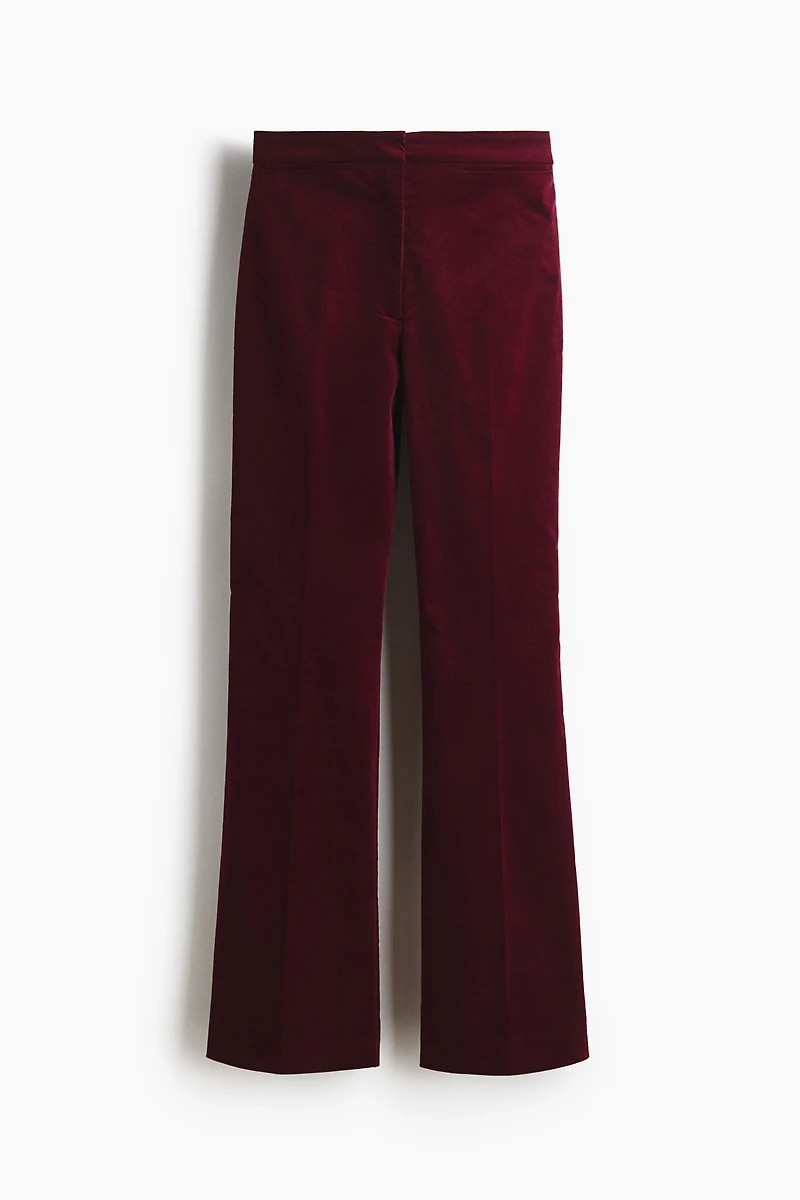 Flared Velvet Pants