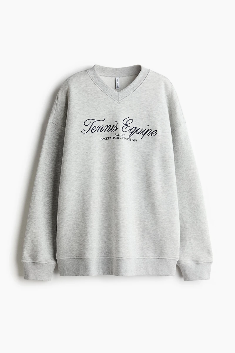 Chandail grande taille avec encolure en V