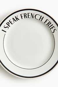 Assiette moyenne en porcelaine