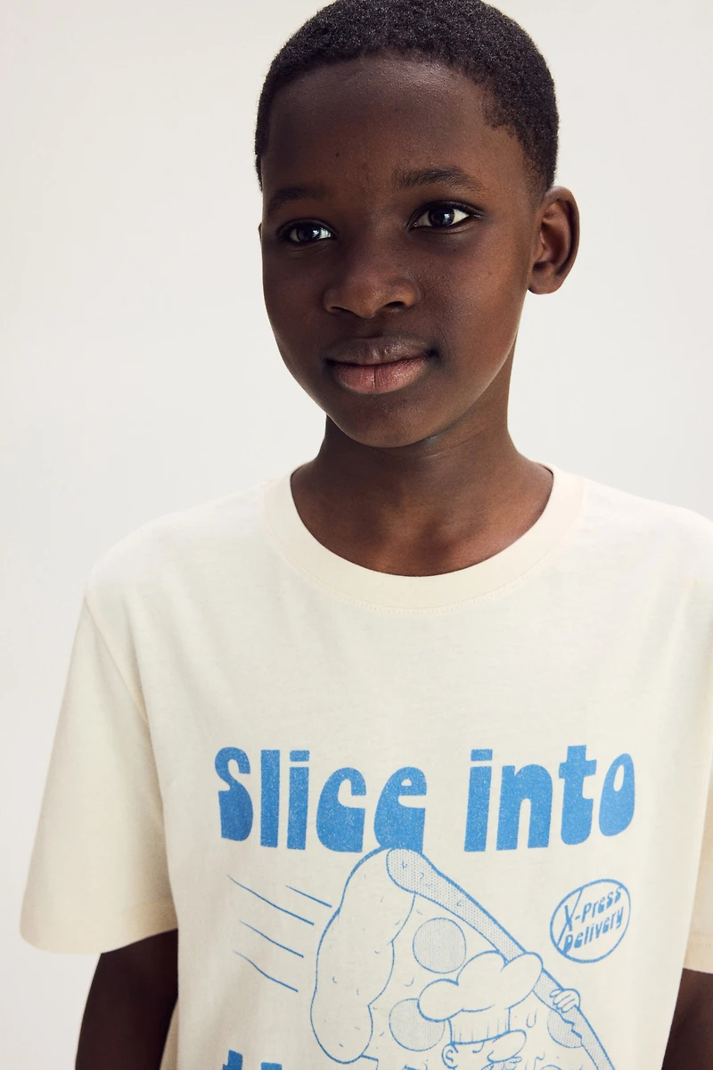 Printed cotton T-shirt