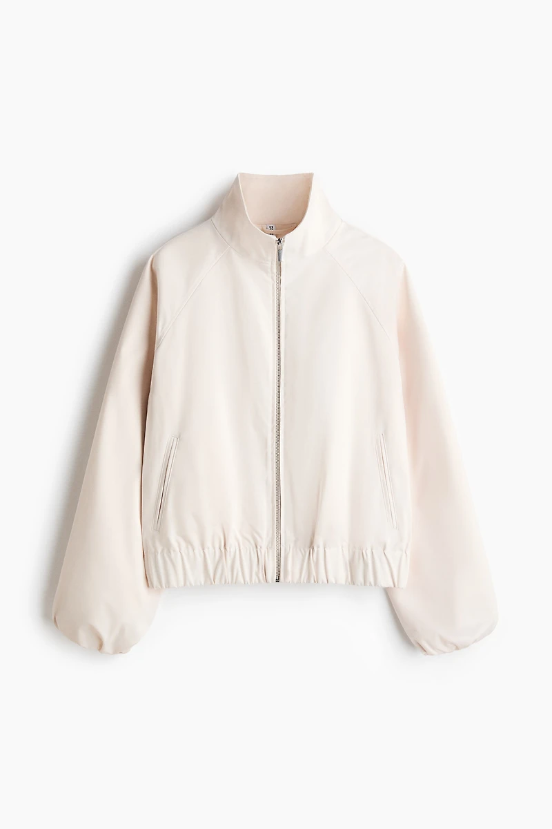 Veste en satin à manches ballon