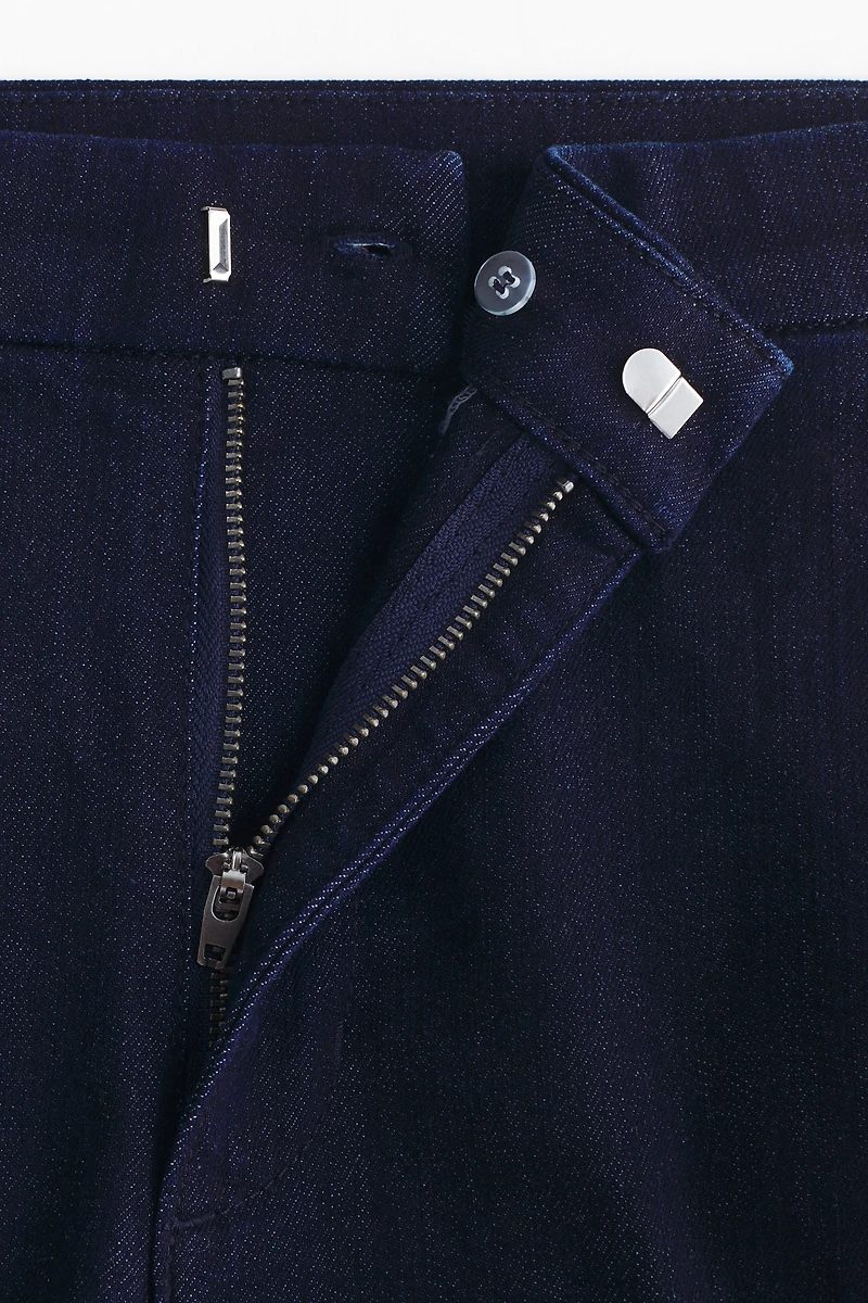 High-Waist Flared Ankle Jeans