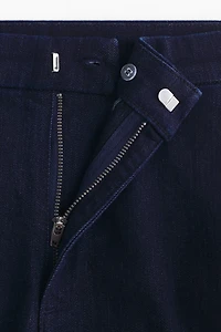 High-Waist Flared Ankle Jeans