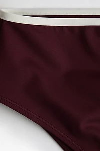 High Waist Cheeky Bikini Bottoms