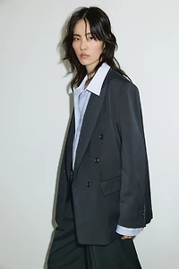 Veston grande taille en sergé