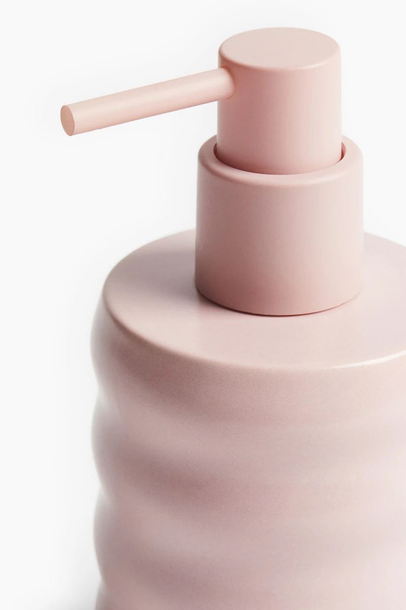 Distributeur de savon en grès cérame