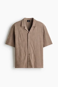 Relaxed-Fit Jacquard-Jersey Resort Shirt