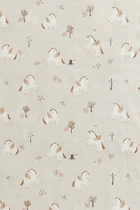 Drap-housse en coton à motif