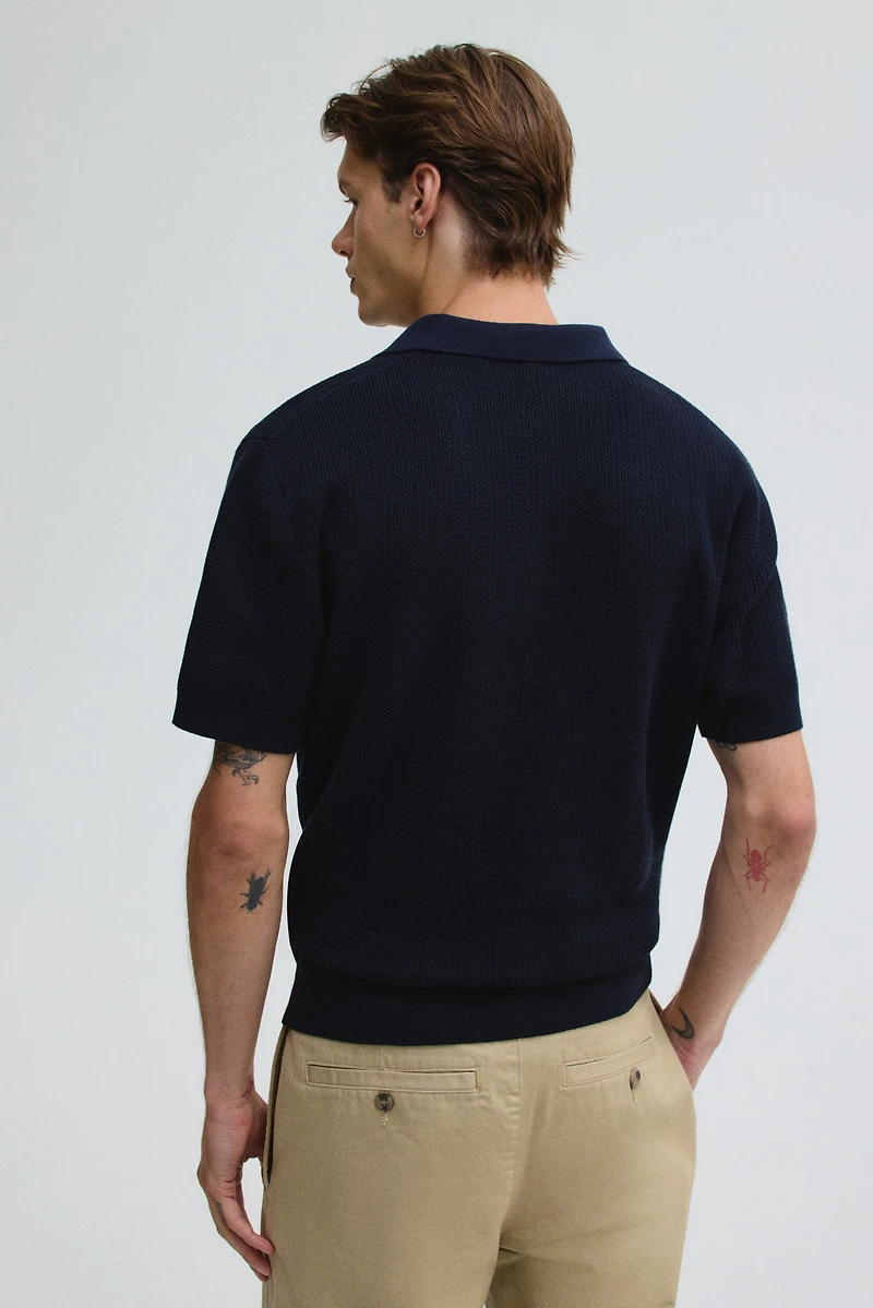 Regular-Fit Knit Polo Shirt