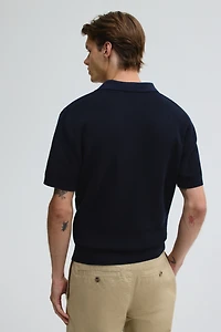 Regular-Fit Knit Polo Shirt