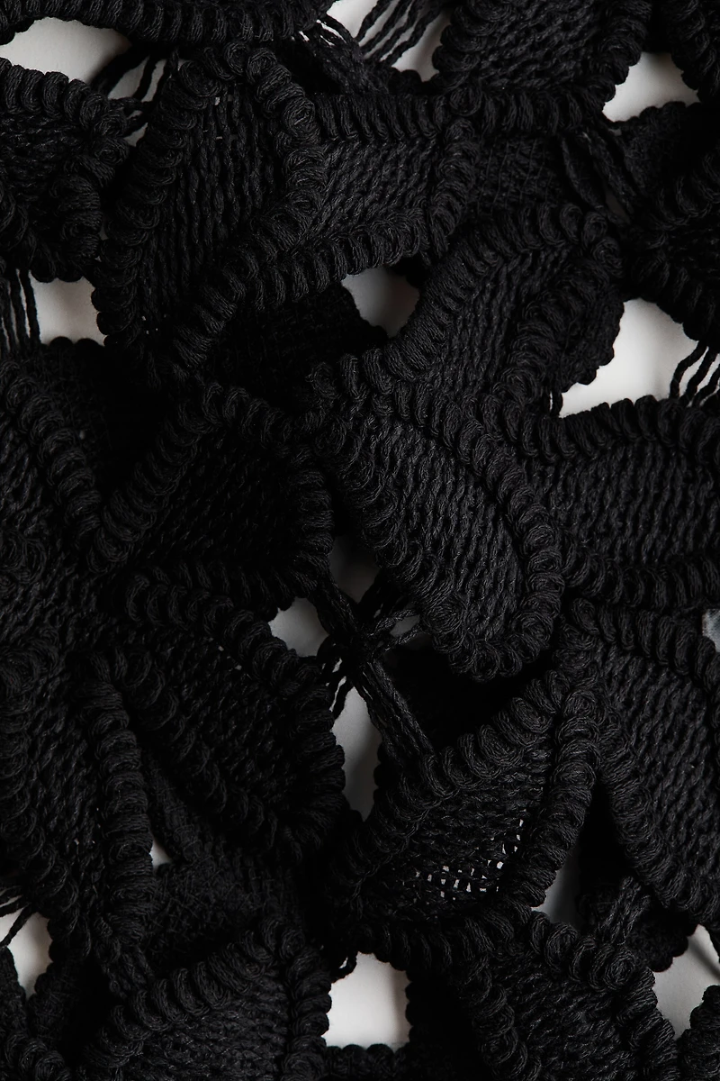 Crochet-Look Sleeveless Top