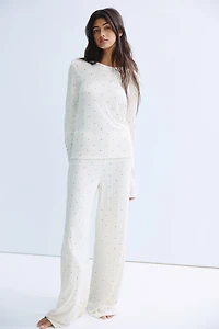 Pyjama en jersey pointelle