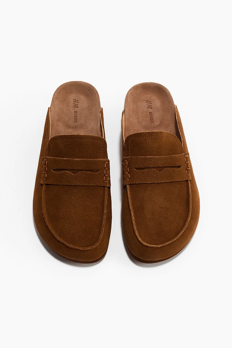 Leather Mule Loafers