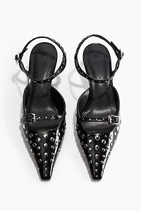Studded Heeled Sandals