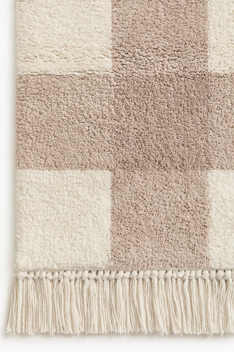 Checked Cotton Rug