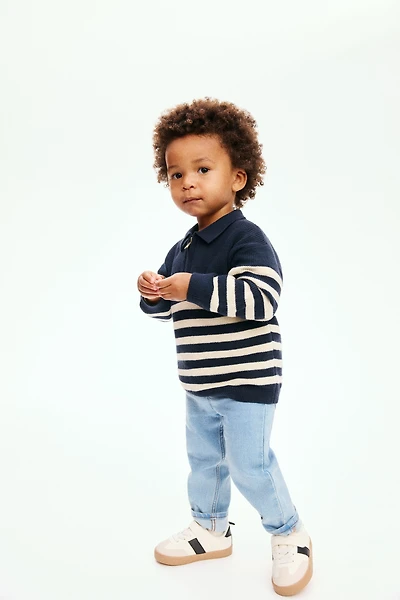 Chandail style polo en coton