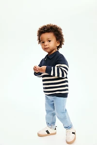 Chandail style polo en coton