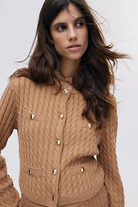 Ensemble MAMA 2 pièces en tricot torsadé