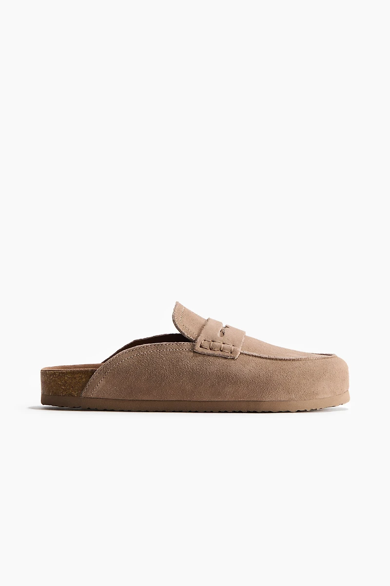 Leather Mule Loafers
