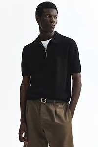 Slim-Fit Textured Polo Shirt