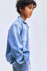 Surchemise grande taille en denim