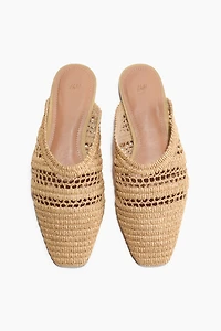 Mules en paille