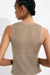 Metallic Knit Top