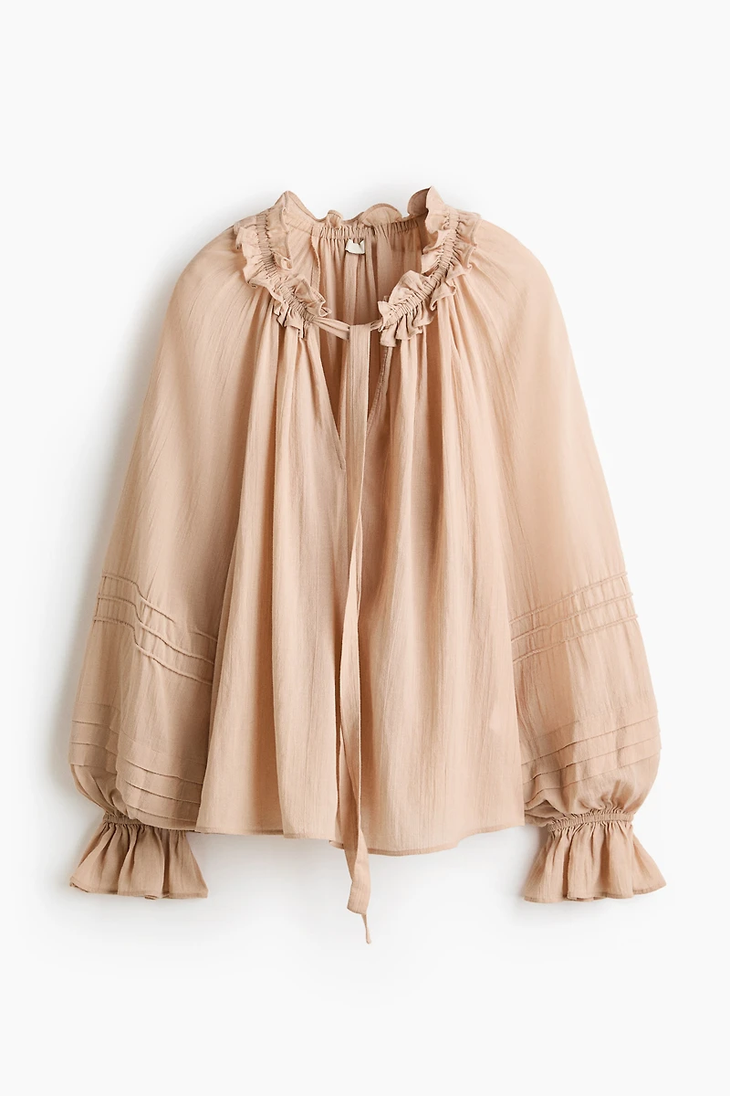 Ruffle-Collar Blouse