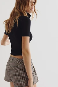 Mini short plissé devant