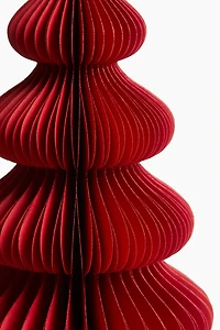 Grande décoration de papier en forme sapin