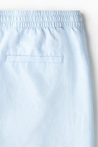 Short classique en lin mélangé