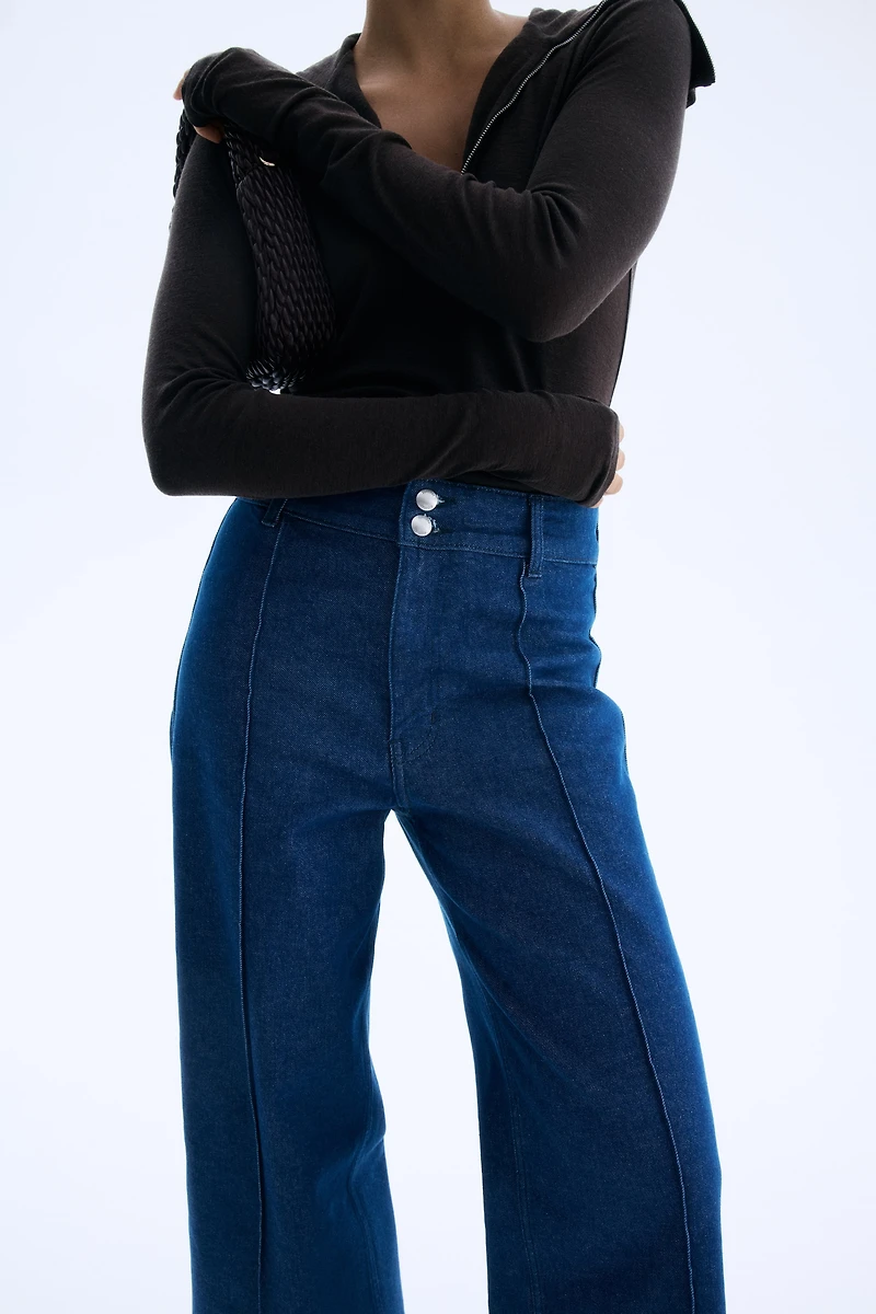 Wide High Ankle Jeans