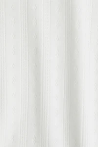 Pointelle Jersey Top