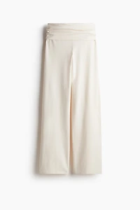 Foldover-Waist Jersey Pants