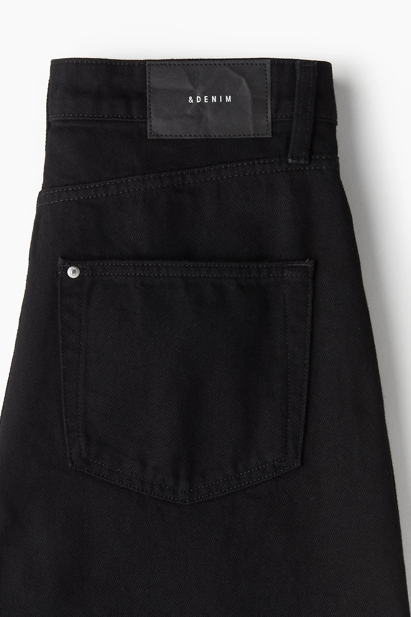 High Rise Barrel Leg Jeans