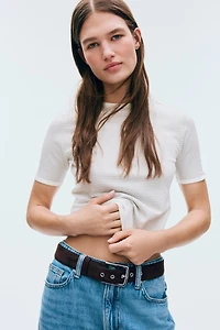 T-shirt en fin tricot