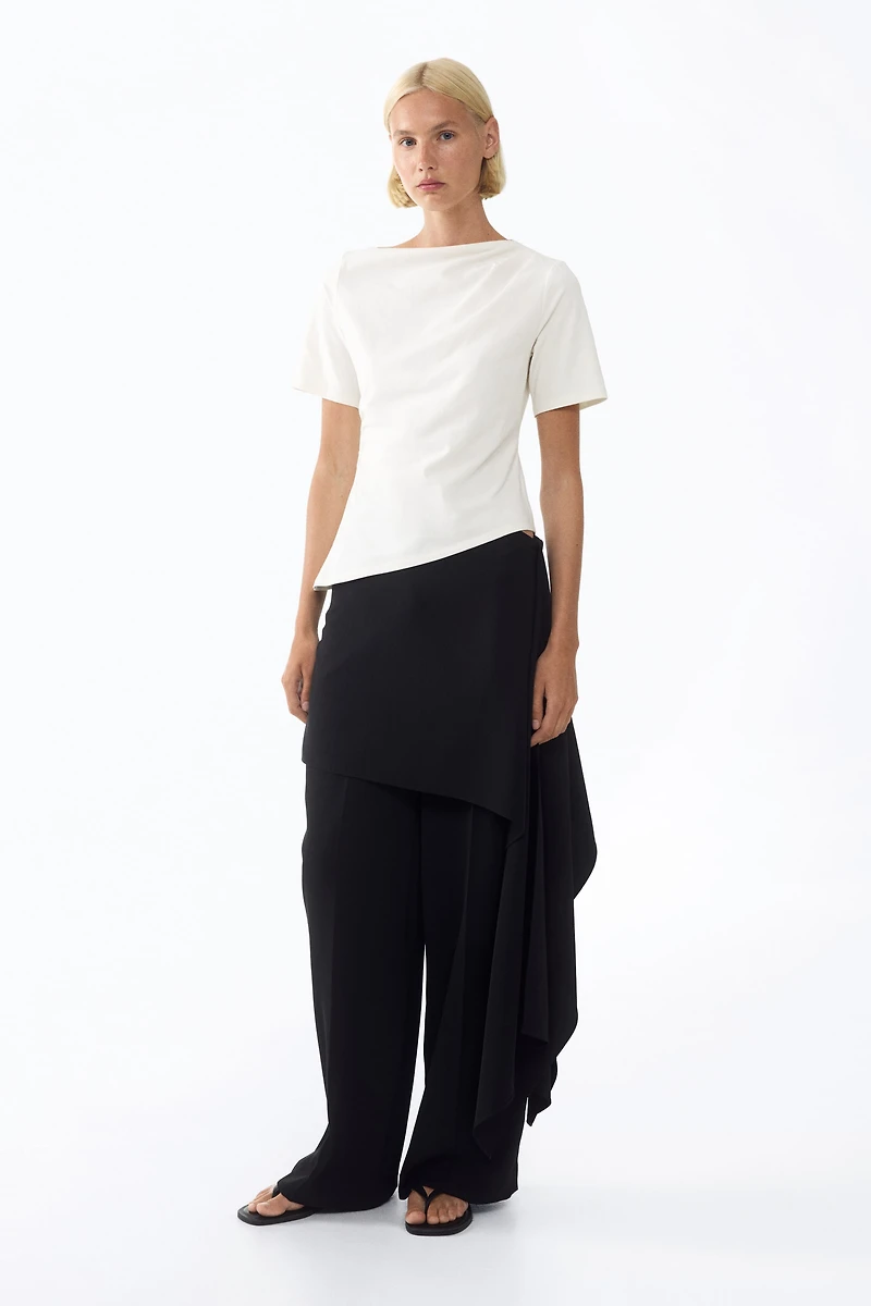 Draped Asymmetric Top