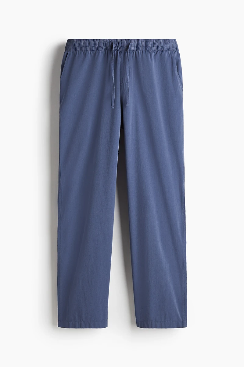 Relaxed-Fit Poplin Pants