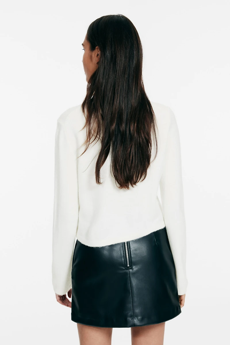 Jacquard-Knit Cardigan