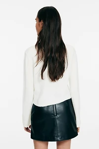 Jacquard-Knit Cardigan