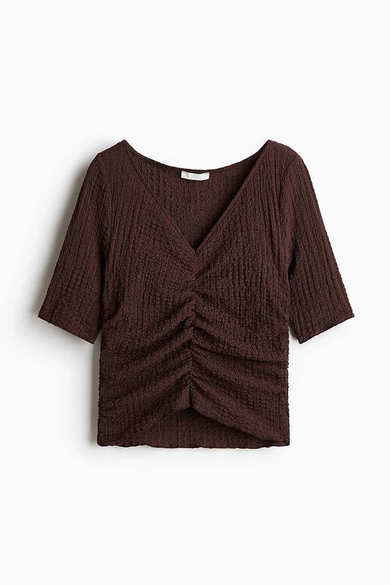 Draped Textured Top