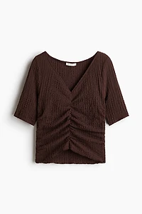 Draped Textured Top
