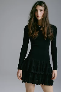 Dress with Tiered Skirt