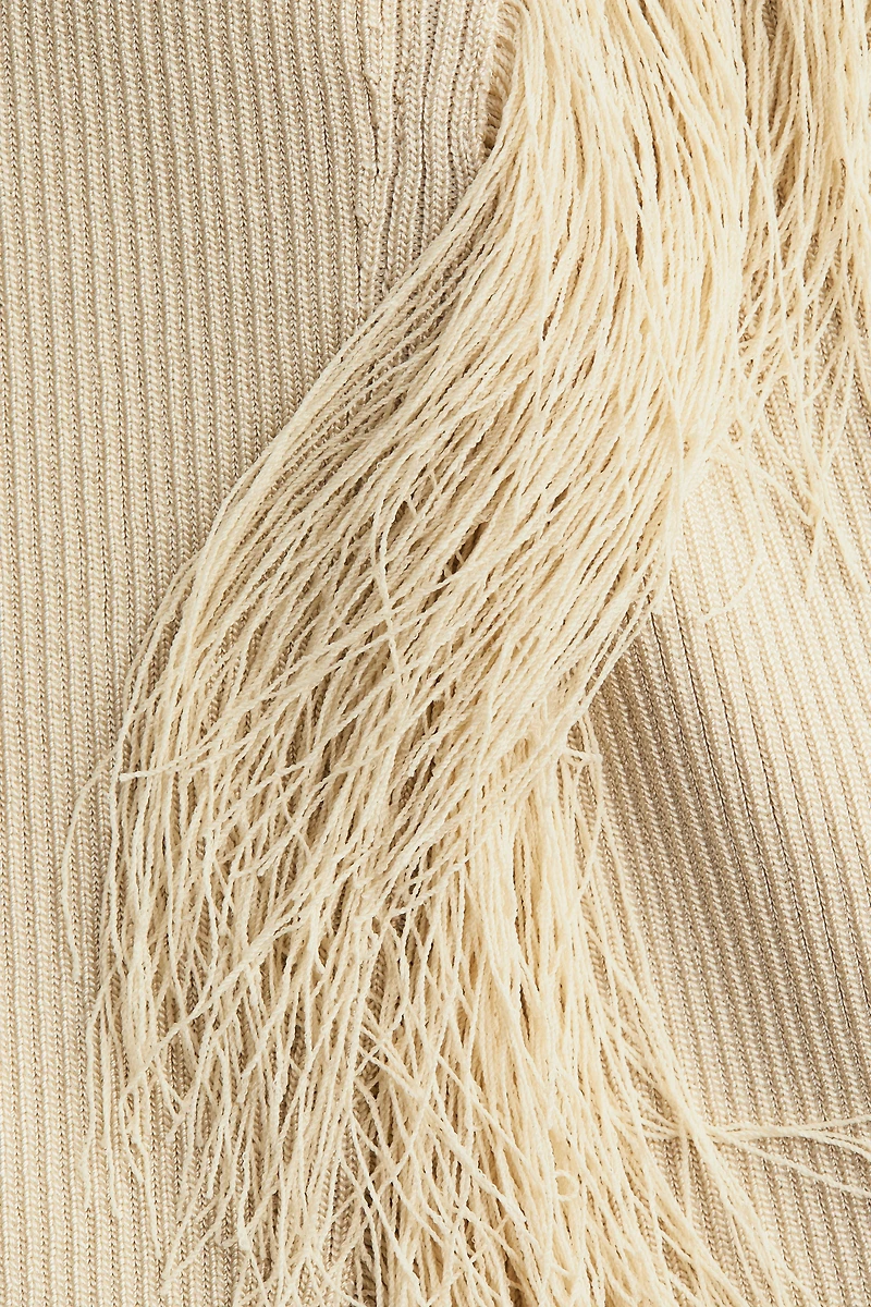 Fringe-Trimmed Skirt