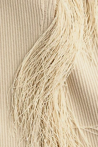 Fringe-Trimmed Skirt