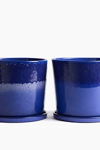 Large Plant Pot and Saucer